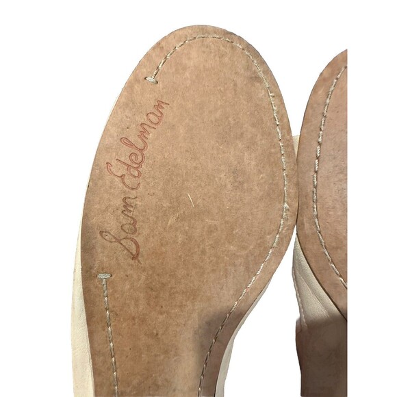 Sam Edelman Beatrix Ballet Flat Ballerina Studded Spike Cream Black Toe 8.5 M - Picture 10 of 11